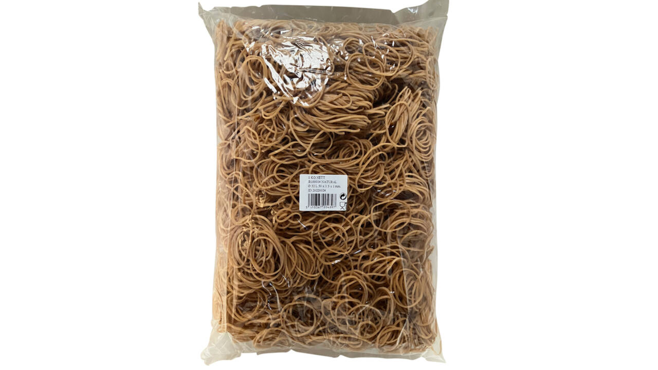 Elastiek Standard Rubber Bands 14 50x1.5mm 1kg 5333 stuks bruin